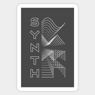 Synth Waveform Audio Analog Design Modular Gift Magnet